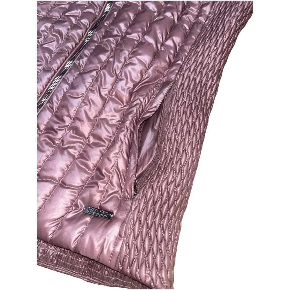 Calvin Klein Performance Small Petite Premium Down Quilted Vest  Security Pocket